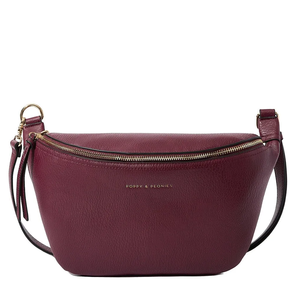 Large Vegan Leather Sidekick Berry