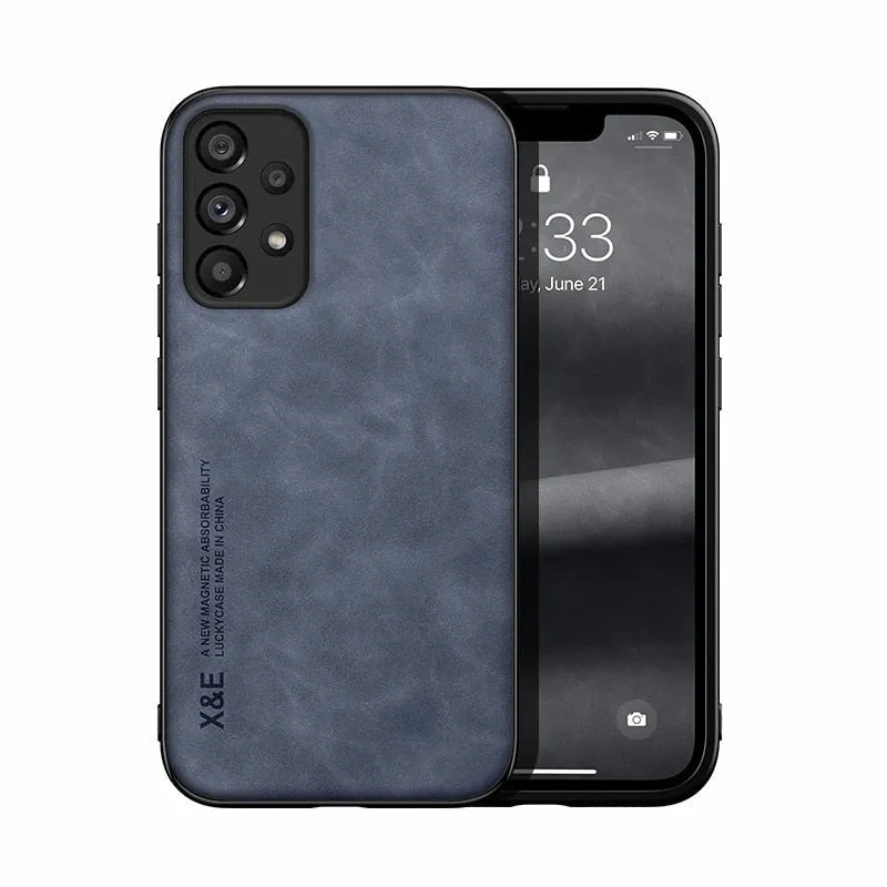 Luxurious Leather Magnetic Case For Samsung Galaxy A Series